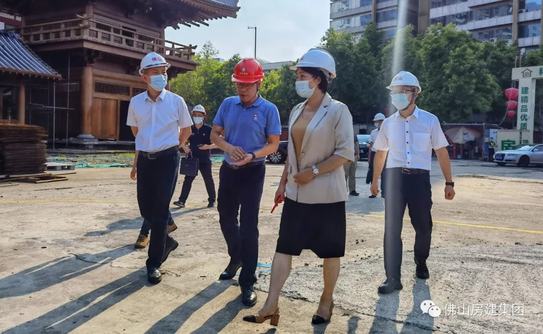 区委书记、区长严冰亲临现场督导——仁寿寺项目再度复工
